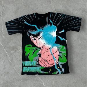 Yusuke Urameshi YuYu Hakusho Anime AOP Size XL All Over Print Manga T-Shirt